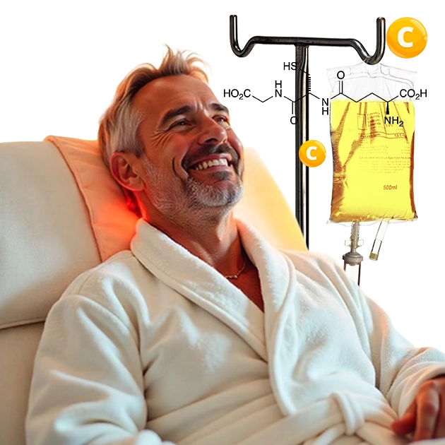 IV جلوتاثيون فيتامين C