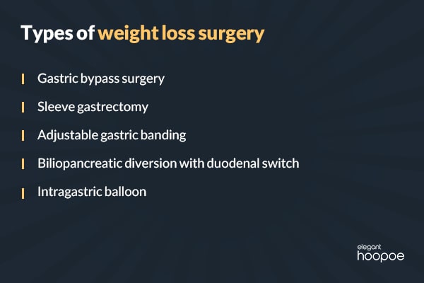 type of bariatric (weight loss) surgery
