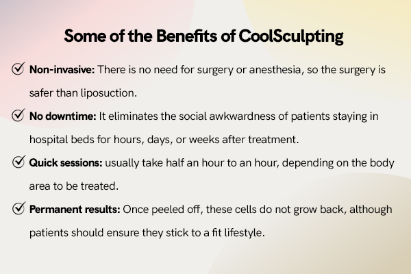 Some of the Benefits of CoolSculpting 