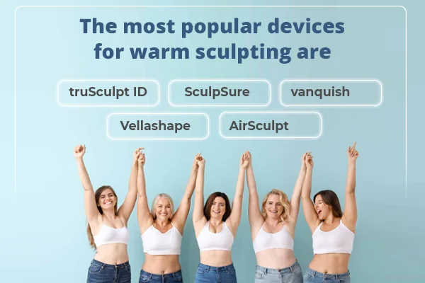 The most popular devices for warm sculpting are: