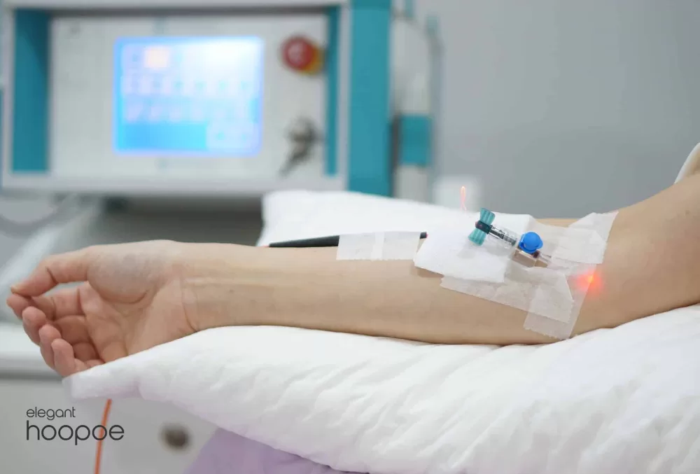 Intravenous Laser therapy treatment process