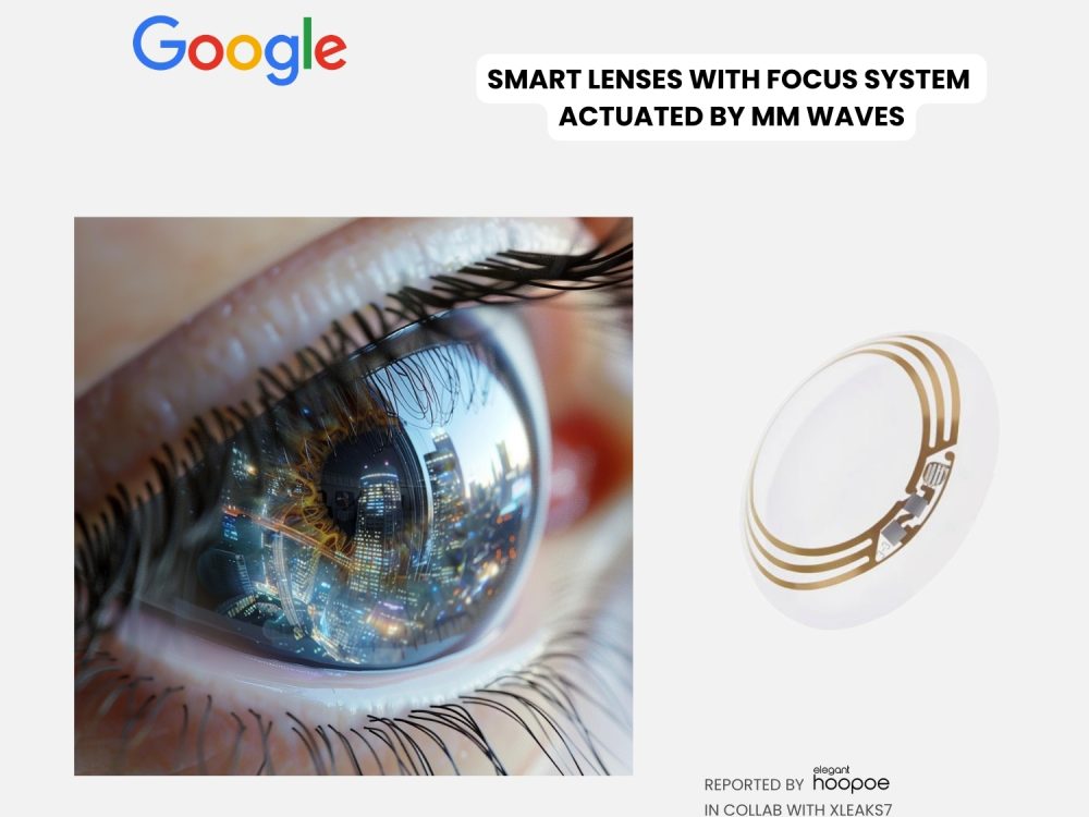 Google Smart lenses with focus system controlled by mm waves