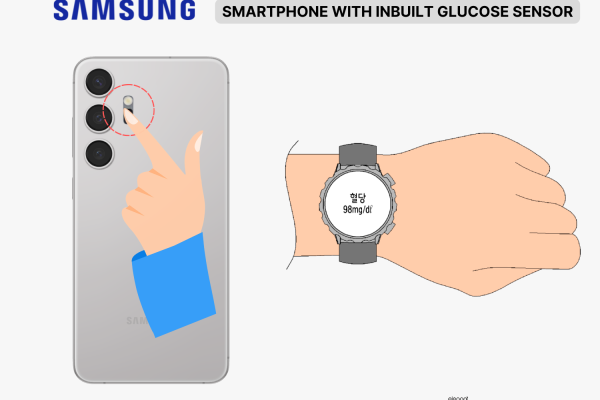 Samsung Smartphone with Inbuilt Glucose Sensor