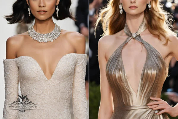 Dresses with eye-catching necklines