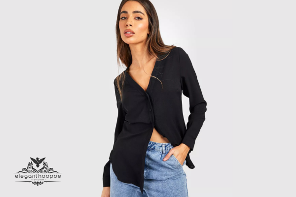 V-Neck Blouses and Tops