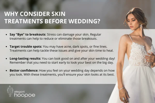 Why consider skin treatments before wedding?