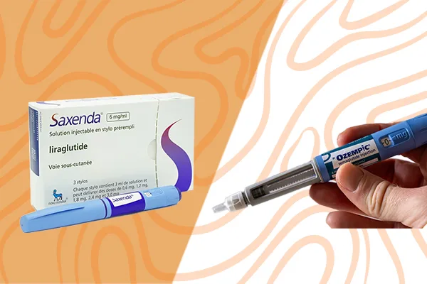 Comparison of Saxenda and Ozempic injectable pens